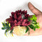 Maroon & Cream Color Artificial Flower Bunch Set of 2