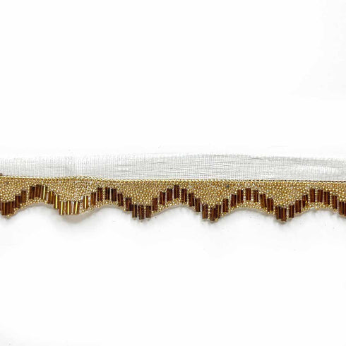 Bronze Color Pipe (Nalki) Lace - 9mtr