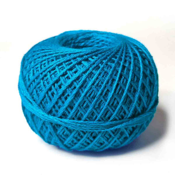 Blue Color 3 Ply Crochet Thread Cotton Yarn for Knitting & Craft Making | Craft shop india | india craft shop | shop craft