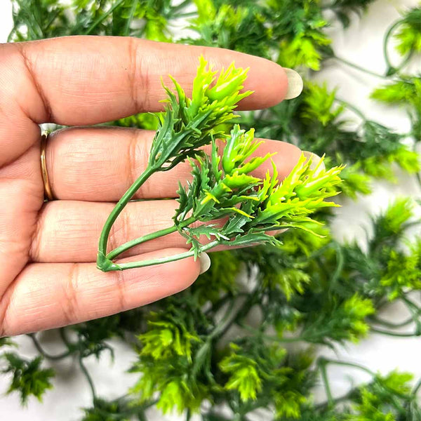 Green Color Leafs | Coriander Leafs | Leafs Pack of 25 | Decoration Items | Craft Making Product | Garden | Plant | craft Shop India