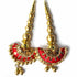 Tassels | Semi Circle latkan | hanging Set of 2 | Red Semi Circle Latkan | Art | Art Craft | Craft Shop Online | Online Decoration | Home Decoration | Pichwai Art | Pichwai Tradition | Tradition Art Work | Beautiful