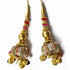 Multicolored Silk Thread Ethnic Work Latkan Hanging Set Of 2