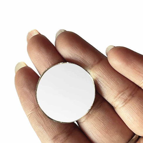 Circle Shape Mirror Pack Of 50 Gram -Design 4