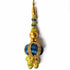 Dark Blue Silk Thread Ethnic Work Latkan Hanging Set Of 2