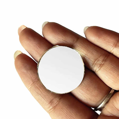 Circle Shape Mirror Pack Of 50 Gram -Design 3
