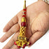 Maroon Color Glass Beads | Jarkan Work Latkan | Latkan Hanging Set Of 2 | Latkan Hanging Set Of 2 | Cones With Beads latkan | Hanging Beads | Hanging Latkan | Set of 2 Hanging Latkan | Art Craft | Online Craft | Hobby Craft | Craft Material | Craft Shop India | Craft Store Online