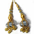 Grey Silk Thread Ethnic Work Latkan Hanging Set Of 2