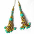 Firozi Color Glass Beads | Jarkan Work Latkan | Latkan Hanging | Hanging Latkan Set of 2 | jarkan Work | Beads | Light Green Color Beads | Glass Beads | jarkan Work latkan Hanging | Hanging Set of 2 | Cones With Beads latkan | Hanging Beads | Hanging Latkan | Set of 2 Hanging Latkan | Art Craft | Online Craft | Hobby Craft | Craft Material | Craft Shop India | Craft Store Online