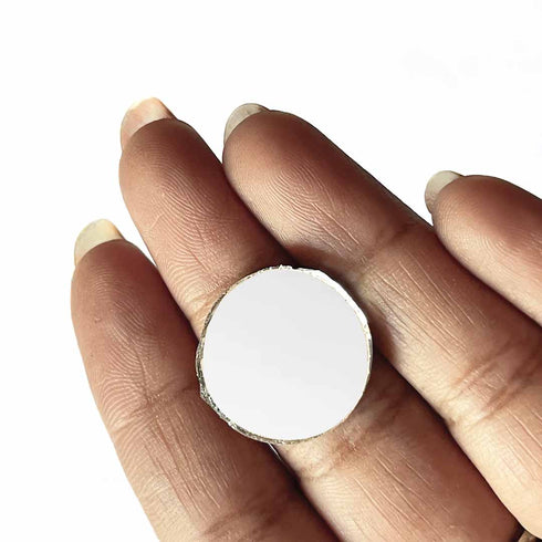 Circle Shape Mirror Pack Of 50 Gram -Design 2