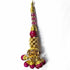 rani Pink Color beads | Jarkan Glass beads | jarkan Work Latkan | Latkan Hanging | Golden Color Cones With Beads Latkan Hanging Set Of 2 | Golden Color | Cones With Beads latkan | Hanging Beads | Hanging Latkan | Set of 2 Hanging Latkan | Art Craft | Online Craft | Hobby Craft | Craft Material | Craft Shop India | Craft Store Online