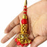 Red Color beads | Jarkan Glass beads | jarkan Work Latkan | Latkan Hanging | Red Color Cones With Beads Latkan Hanging Set Of 2 | Golden Color | Cones With Beads latkan | Hanging Beads | Hanging Latkan | Set of 2 Hanging Latkan | Art Craft | Online Craft | Hobby Craft | Craft Material | Craft Shop India | Craft Store Online