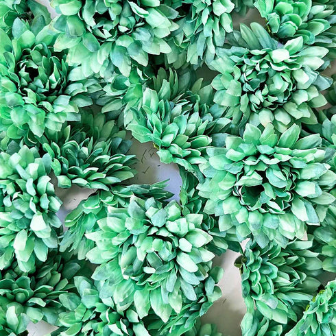 Green Color Dahlia Flower Pack Of 10 (6cm)