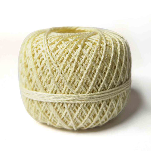 Cream Color 3 Ply Crochet Thread Cotton Yarn for Knitting & Craft Making