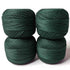 Dark Green 3 PLY Premium Knitting Crochet Cotton Thread Balls for Knitting, Weaving, Embroidery and Craft Making
