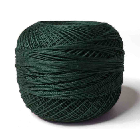 Dark Green 3 PLY Premium Knitting Crochet Cotton Thread Balls for Knitting, Weaving, Embroidery and Craft Making