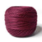 Dark Maroon 3 PLY Premium Knitting Crochet Cotton Thread Balls for Knitting, Weaving, Embroidery and Craft Making
