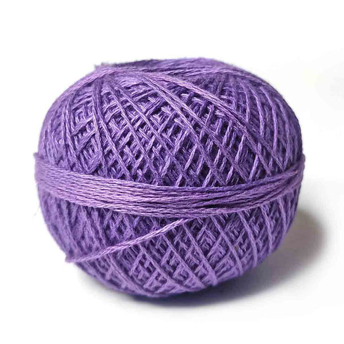 Light Purple Color 3 Ply Crochet Thread Cotton Yarn for Knitting & Craft Making