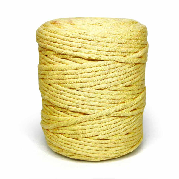 Light Yellow - 4 mm Single Strand Macrame Cord | Light Yellow | Color | Single Strand | Macrame Cord | Craft shop India