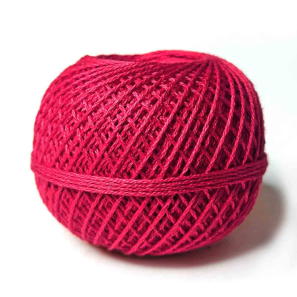 Red Color 3 Ply Crochet Thread Cotton Yarn for Knitting & Craft Making | Red Color 3 Ply Crochet Thread | Thread Cotton Yarn | Knitting | Craft Making | Craft Shop India