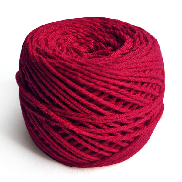 Red Color 8 PLY Cotton Crochet Thread Balls for Weaving and Craft Making - 100GMS | Red Color 8 PLY Cotton Crochet | Thread Balls | Weaving | Craft Making | Art Craft | Craft Shop India