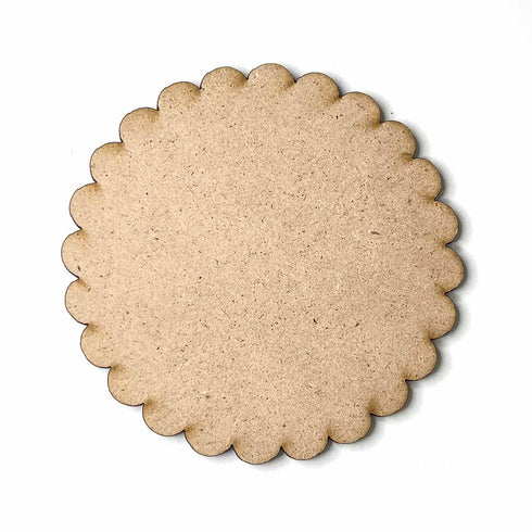 scalloped Mdf Base Set of 6