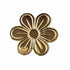 Golden Color Small Size Flower Set Of 20