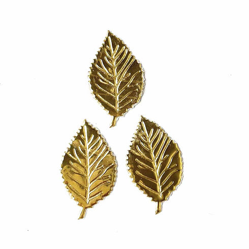 Golden Color Small Size Leaves Set Of 20