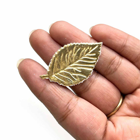 Golden Color Small Size Leaves Set Of 20