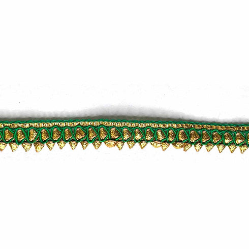 Green & Golden Zari Gota Lace & Border - ( 9mtr )