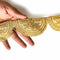 Golden With Zari Work Semi Circle Lace & Border ( 9mtr )