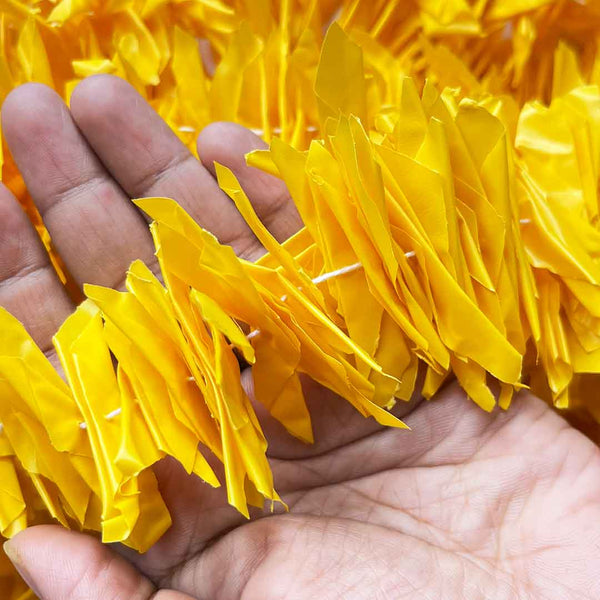 Mango Yellow Color Artificial Gajra Set of 2 | Artificial Gajra | Yellow Gajra | Craft Shop India | Art Craft