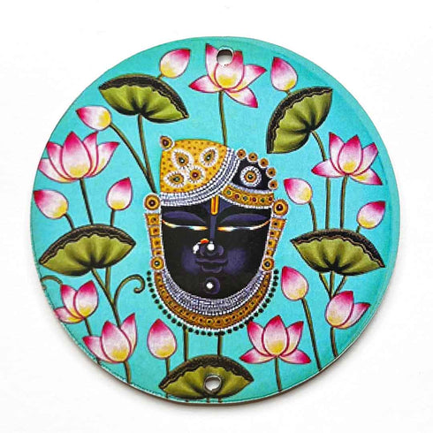 Shreenath Jee Mdf Set Of 6 | Krishna Ji | MDF | Lord Krishna | Art Craft | Craft Shop India | Lotus Flower | Pichwai Art | Kala | Craft Art | MDF | MDF Cutout | Pichwai SHrinath ji | Shrinathji With Lotus | Indian Decoration | Indian Art | women