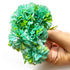 Green Color Fabric Flowers Bunch 2 Of 12 PCS.