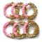 3 Inches Pink & Golden Gota Ring Set Of 6