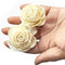 Cream Color Sola Wood Rose Flower Pack of 10