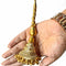 Golden Color Cone Style Ethnic Work Latkan Hanging Set Of 2