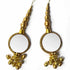 Golden Color Work With Mirror Ethnic Style Latkan Hanging Set Of 2