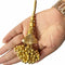 Tassels | Golden Color Tassels | Beads Tassels | hanging Tassels | Latkan Set of 2 | Beads Hanging Tassels | Craft Making Product | Hanging | latkan | Cone With Beads | Craft Shop India