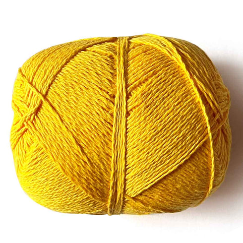Mango Yellow Color 4 Ply Crochet Thread Cotton Yarn for Knitting & Craft Making