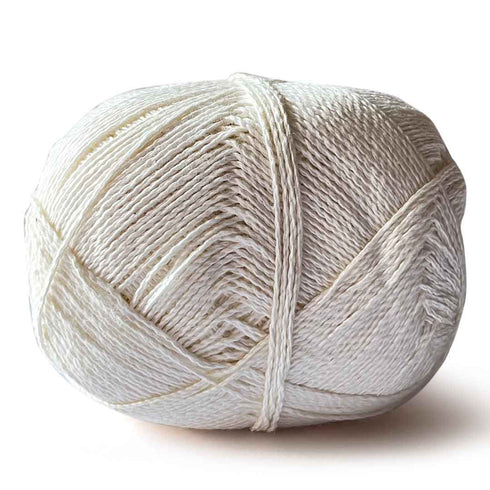 Cream Color 4 Ply Crochet Thread Cotton Yarn for Knitting & Craft Making