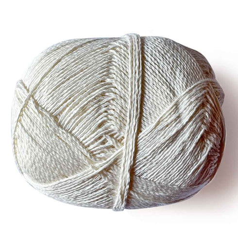 Cream Color 4 Ply Crochet Thread Cotton Yarn for Knitting & Craft Making