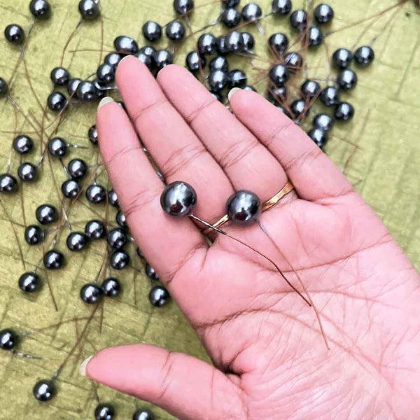 Dark Grey Color Berries Stem Pack Of 50 | shop craft | india shop craft | Craft Shop india