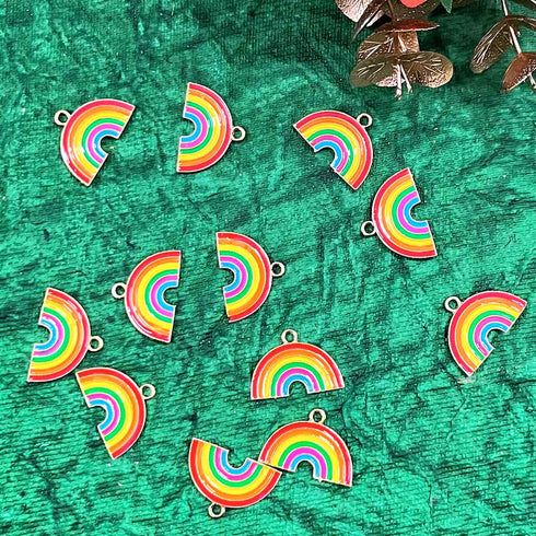 Rainbow Top Whole Metal Charms Set Of 6