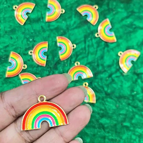 Rainbow Top Whole Metal Charms Set Of 6