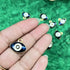 Dark Blue Color With Stone Evil Eye Top Whole Metal Charms Set Of 6