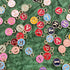Multicolor With Golden Alphabet Round Shape Metal Charms Set Of 20