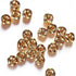 Brown Color Crystal Stones Round Shape Fancy Buttons Set Of 10