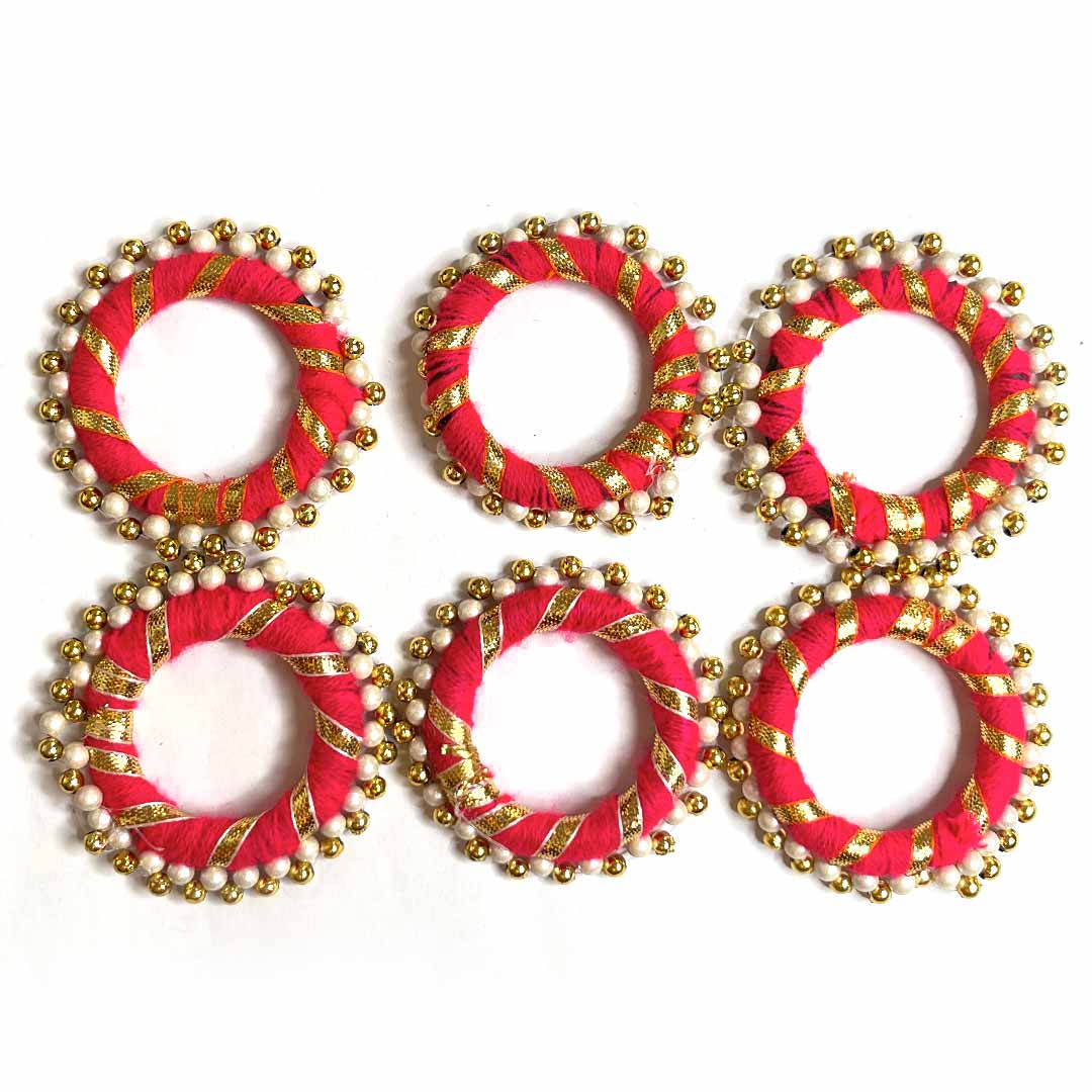 Handmade Ethnic White Seadbeads Latkan Tassel Set of 2 for Saree Pallu, Blouse, Suits, Dupatta, Lehenga Decor | Craft Shop India main image 1