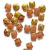 Peach Color Square Fancy Buttons Set Of 10