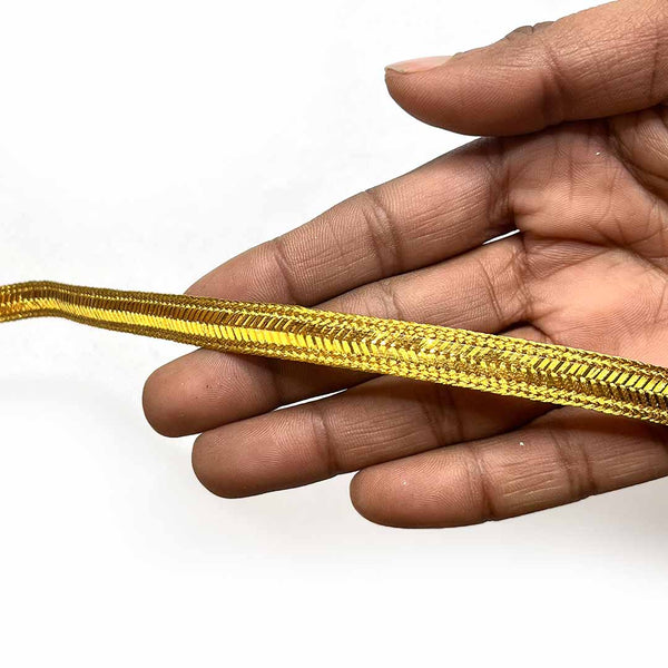 Gold Color lace | Gold Color Braided Lace | Braided Lace | Gold Color | Art Craft | Online Craft | Hobby Craft | Craft Material | Craft Shop India | Craft Store Online | Handemade | Indian decoration | Craft Making | Project Making | Wedding Decoration